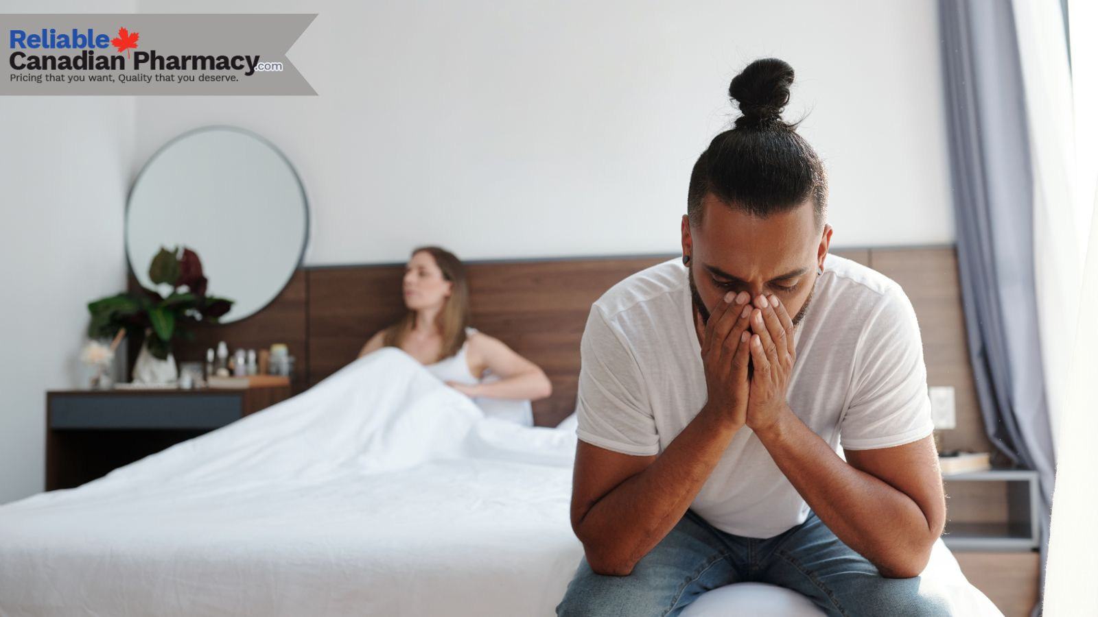 A man suffering from erectile dysfunction 