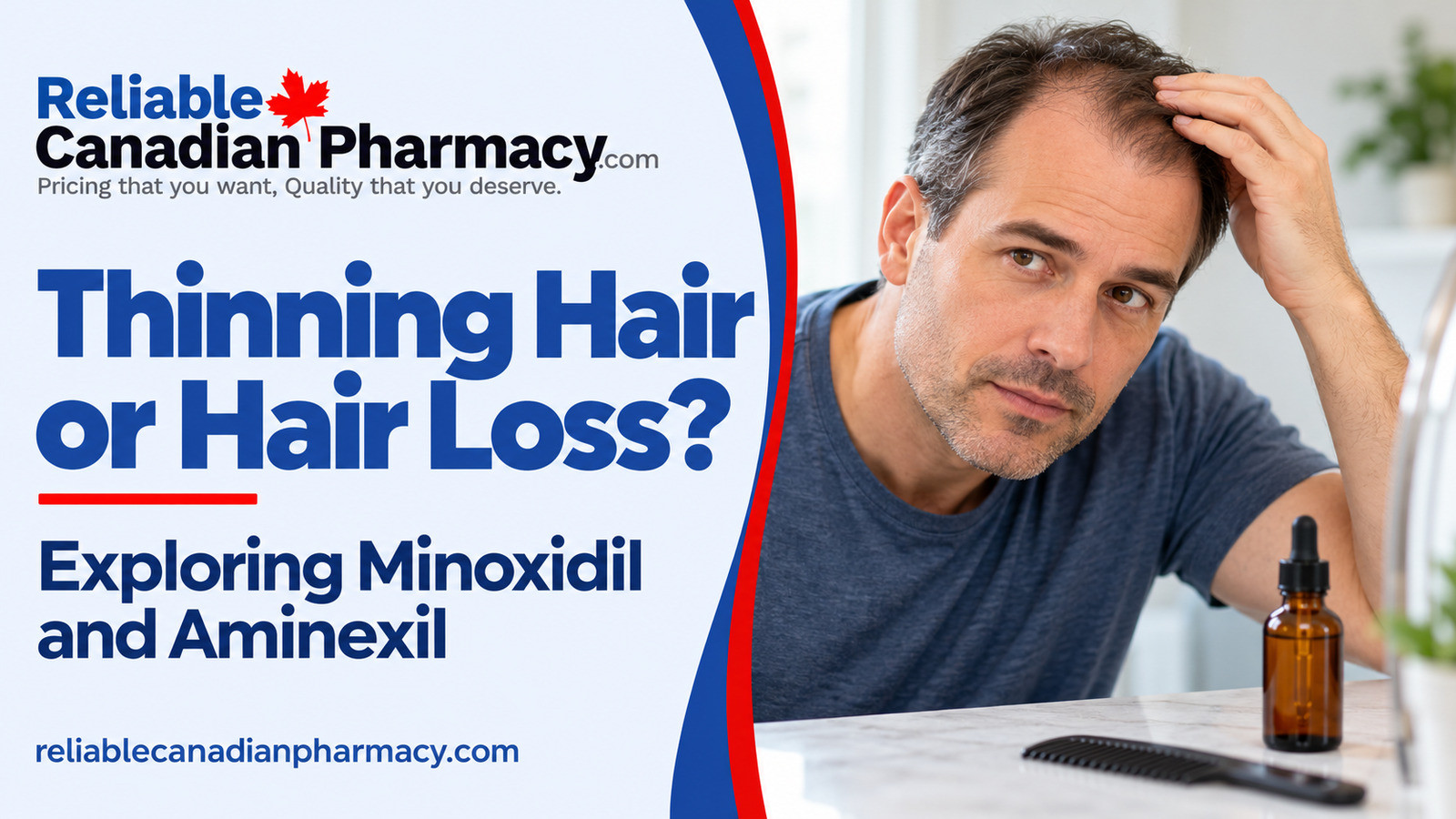 Minoxidil and Aminexil for hair loss