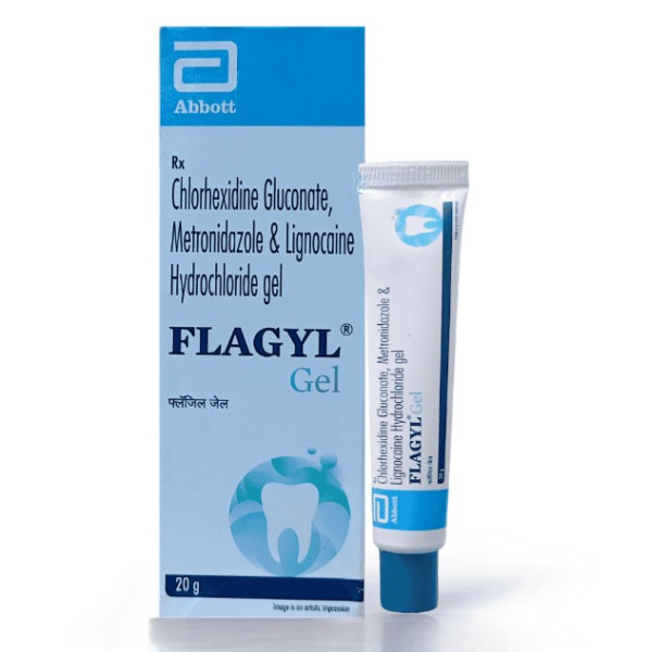Lidocaine (2) + Chlorhexidine Gluconate (1) + Metronidazole (1) Percent Generic Dental Gel (20gm Tub