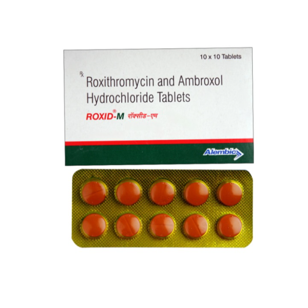 Roxithromycin (150mg) + Ambroxol (60mg) Generic Pill