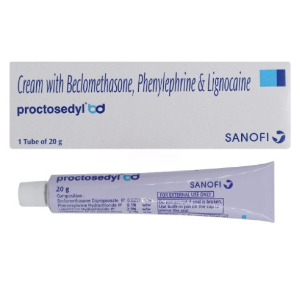 Phenylephrine (0.10) + Beclometasone (0.025) + Lidocaine (2.50) Percent Generic Cream (20gm Tube) 