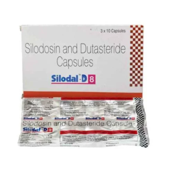 Silodosin 8mg + Dutasteride 0.5mg Generic Capsule