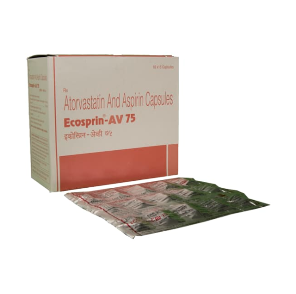 Atorvastatin 10mg + Aspirin 75mg Generic Capsule