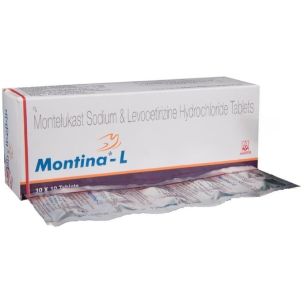 Levocetirizine 5mg + Montelukast 10mg Generic Pill