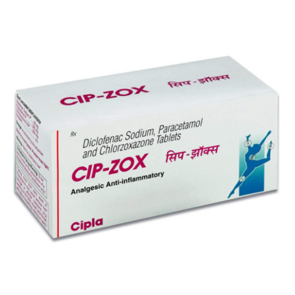 Chlorzoxazone 500mg + Diclofenac 50mg + Paracetamol 325mg Generic Pill