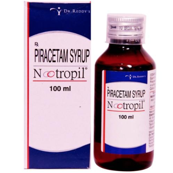 A bottle of Piracetam 100ml Syrup