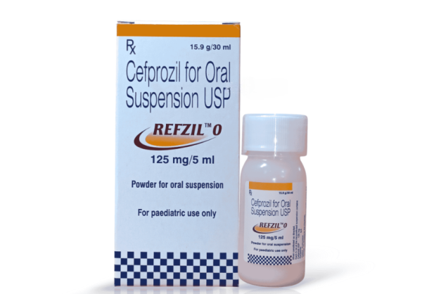A 30ml bottle and a pack of Cefprozil Suspension