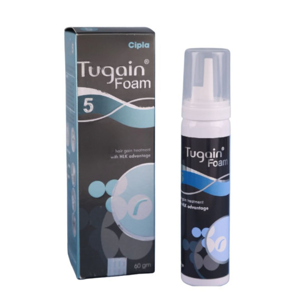 A box and a bottle of Minoxidil 5 Percent Foam