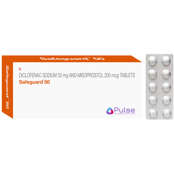 A box and a strip of Generic Arthrotec Tablet