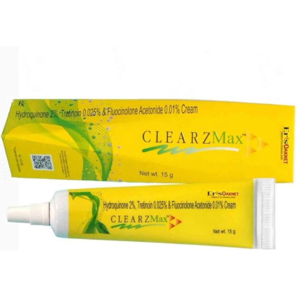 Hydroquinone + Tretinoin + Fluocinolone acetonide Generic 2/0.025/0.01 Percent Cream (15gm Tube)  