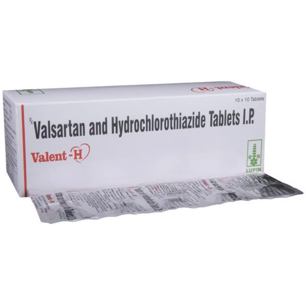 Box and blister strip of generic valsartan/hydrochlorothiazide 80/12.5mg tablets