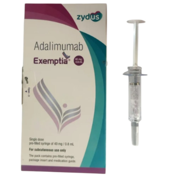A box and a pre-filled syringe of generic Adalimumab Ijcetion