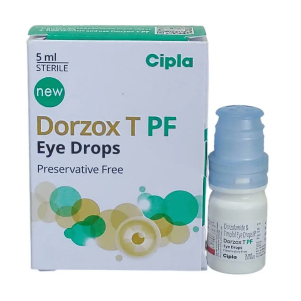 A pack and a bottle of Generic Cosopt PF 2/0.5 Percent Eye Drops