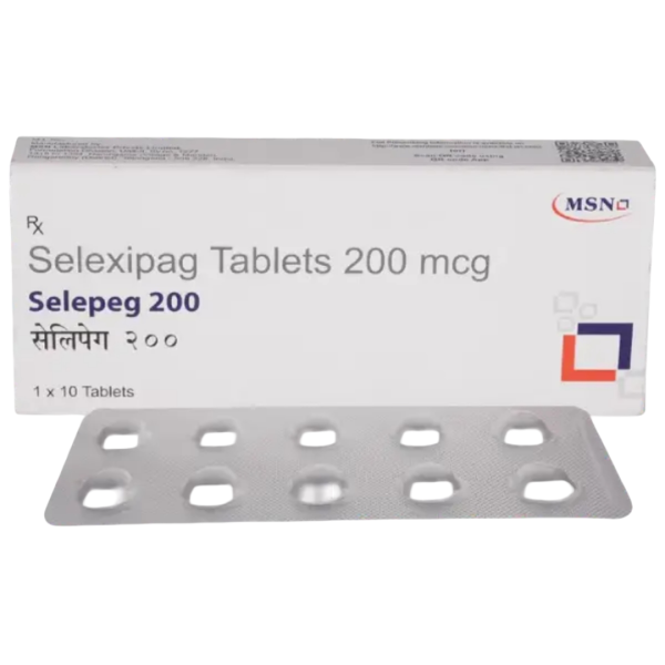 A box and a strip of Generic Uptravi (200mcg) Tablet
