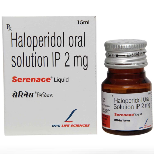 A box and a bottle of Generic Haloperidol (2mg/ml) Solution