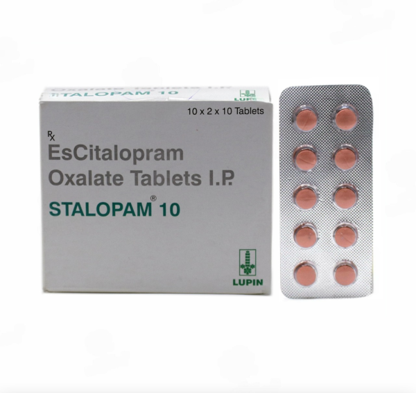 A box and a strips of generic Lexapro 10mg Tablets