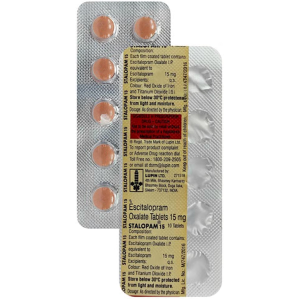 Two strips of Lexapro (15mg) Generic Tablet