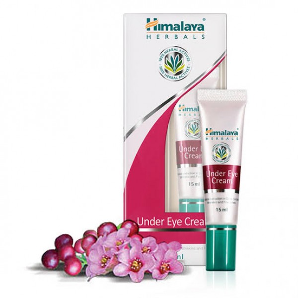 Box and a tube of Under Eye 15ml Cream Himalaya