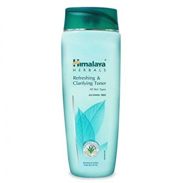 A bottle of Refreshing & Clarifying Toner 100 ml Himalaya