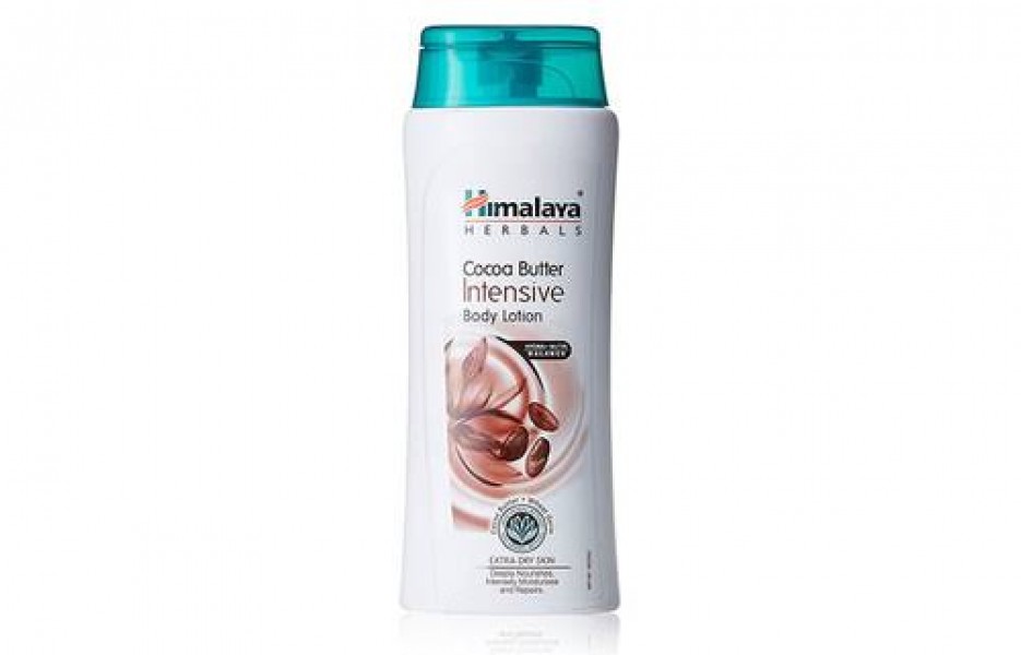 A bottle of Cocoa Butter 100 ml Intensive Body Lotion Himalaya