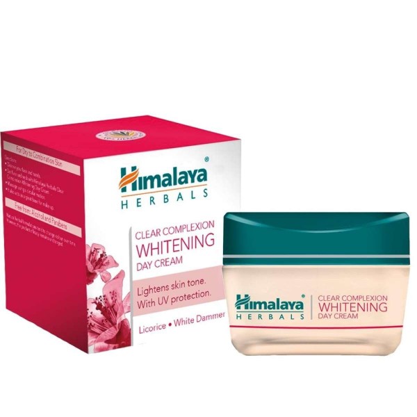 Box pack and a jar of Clear Complexion Whitening Day Cream 50 gm Himalaya