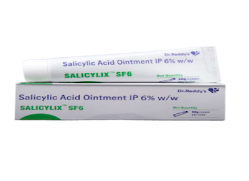 A tube and a box of Acnevir Generic 6 % Ointment 50gm - Salicylic Acid