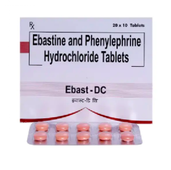 Ebastine 10mg + Phenylephrine 10mg Pill