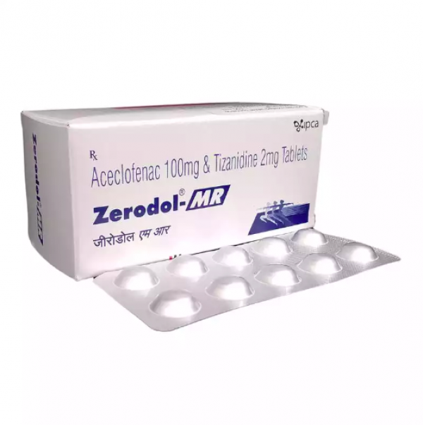 Aceclofenac 100mg + Tizanidine 2mg Pill