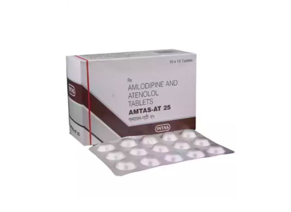 Amlodipine 5mg + Atenolol 25mg Pill