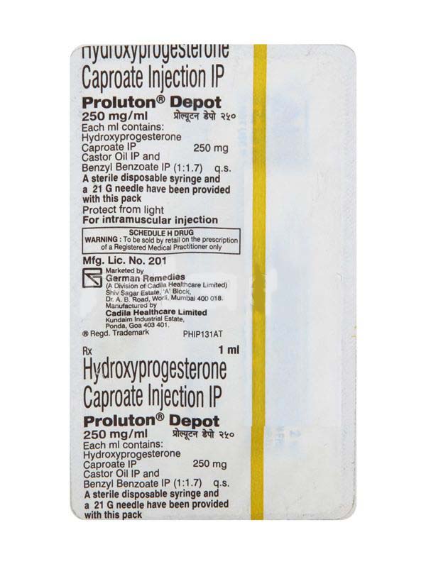 A pack of Makena Generic 250 mg/ml Injection - Hydroxyprogesterone