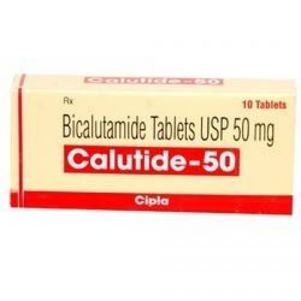 A box of generic Bicalutamide 50 mg Pill