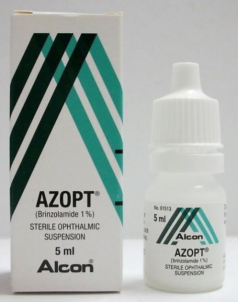 A box and a bottle of Brinzolamide opthalmic suspension 1 %  Eye Drop of 5ml