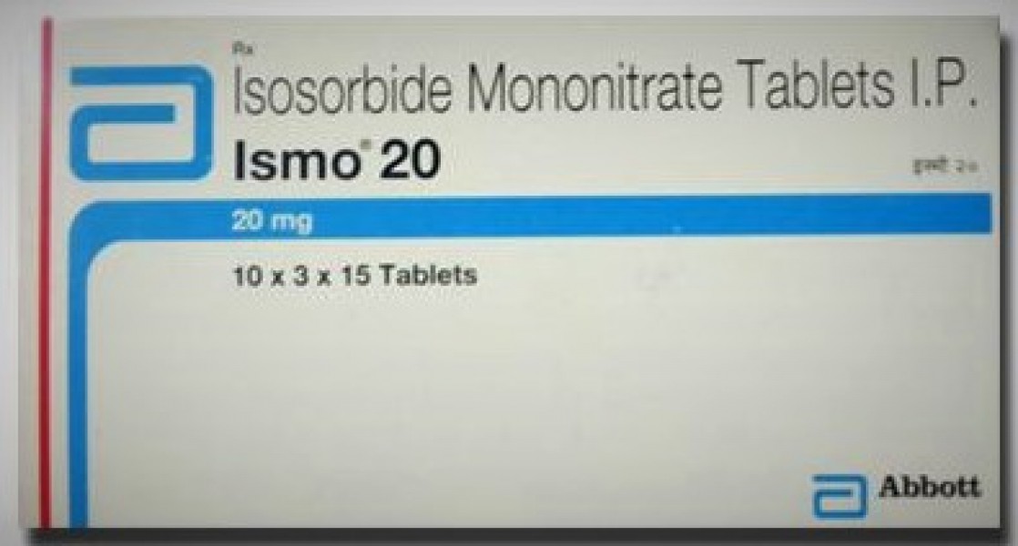 A box of Ismo 20 mg Pill - Isosorbide Mononitrate