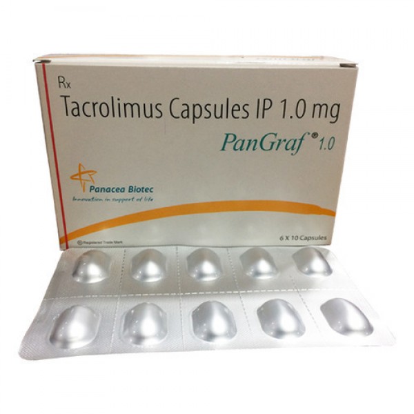 Box pack and a blister of Prograf Generic 1 mg Capsule - Tacrolimus