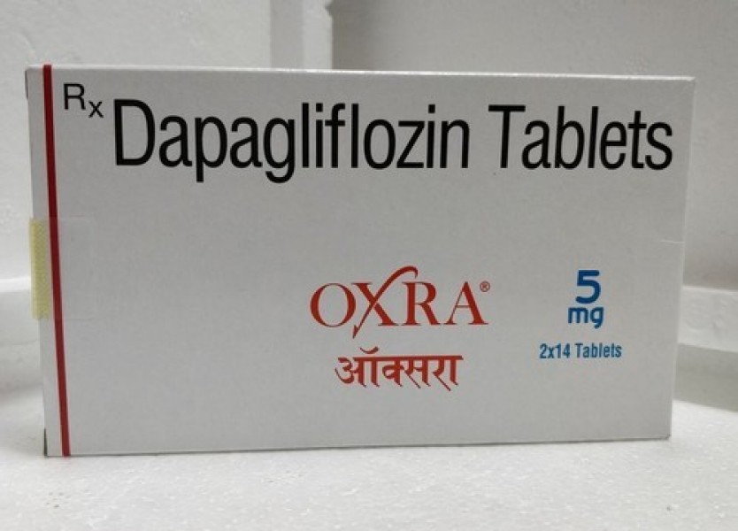 A box of generic Dapagliflozin 5mg Pill