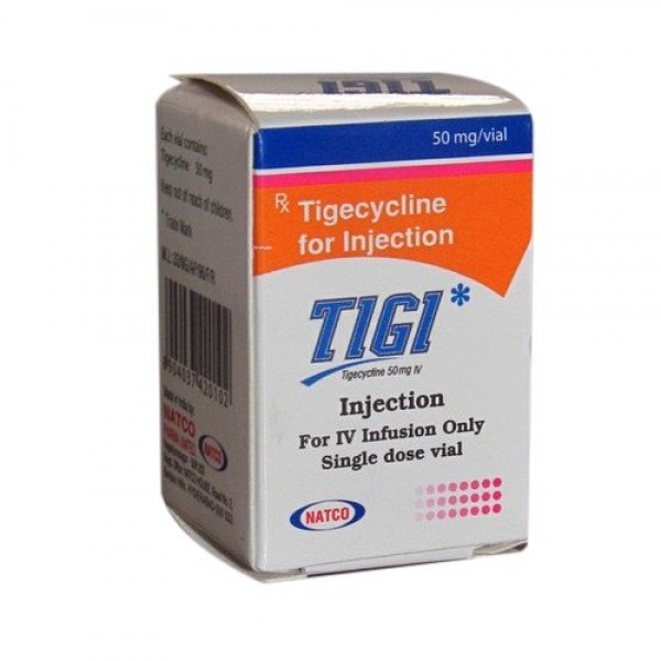 A box of Tygacil Generic 50 mg Injection - Tigecycline