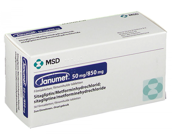 Janumet 50 mg/850 mg Pill - NAME BRAND