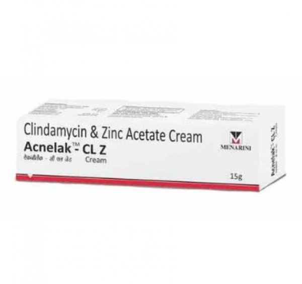 Clindamycin (1%) + Zinc acetate (1%) Generic Cream Tube of 15gm