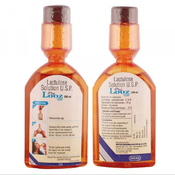 Front and backside of Constilac Generic 10gm Solution Bottle