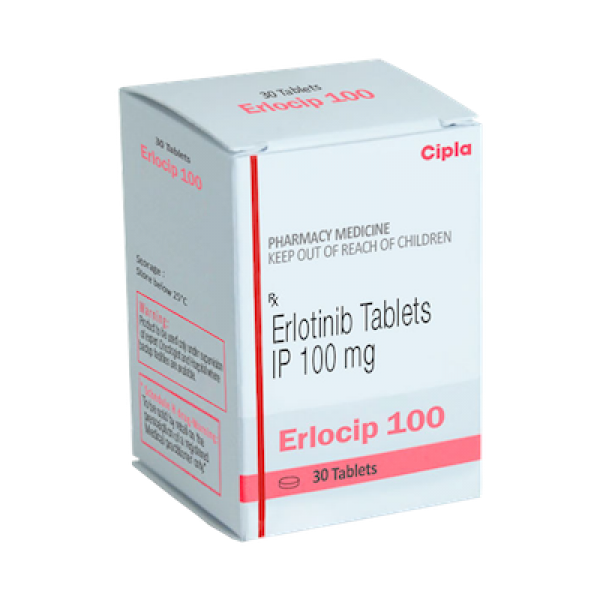 A box of Tarceva Generic 100 mg Pill - Erlotinib