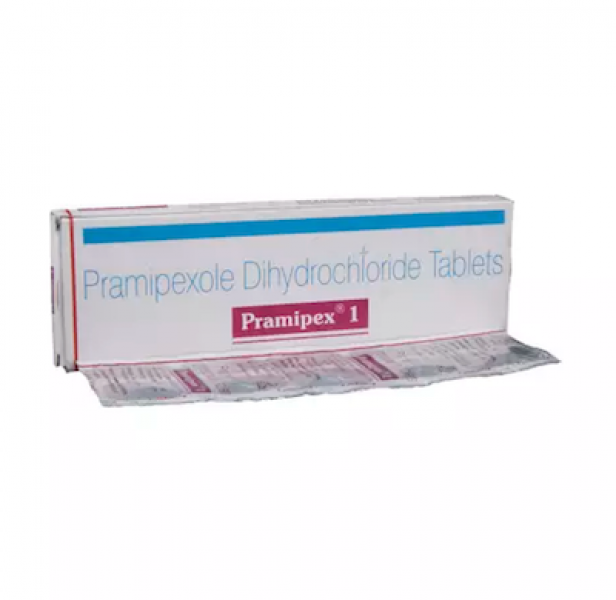Box pack of Mirapex Generic 1 mg Pill - Pramipexole