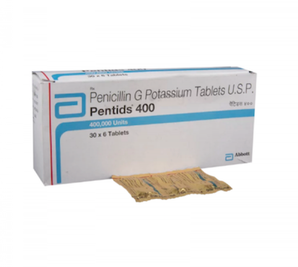 A box pack and a strip of Pfizerpen Generic 400mg Pill - Penicillin G potassium