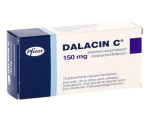 A box of Cleocin Generic 150mg Capsule - Clindamycin