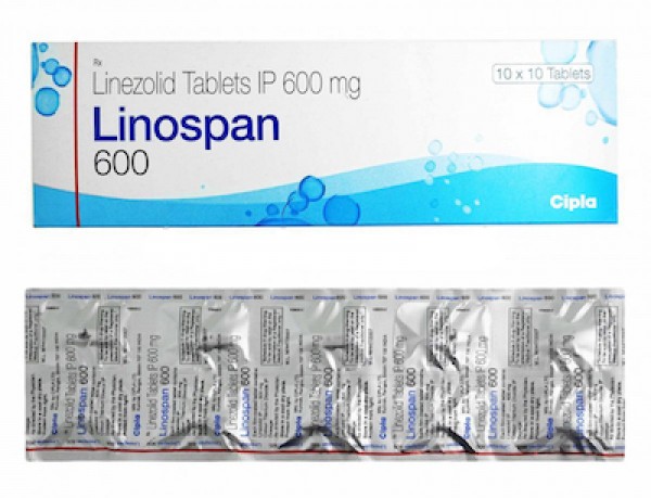 A box and a blister strip of Linezolid 600mg