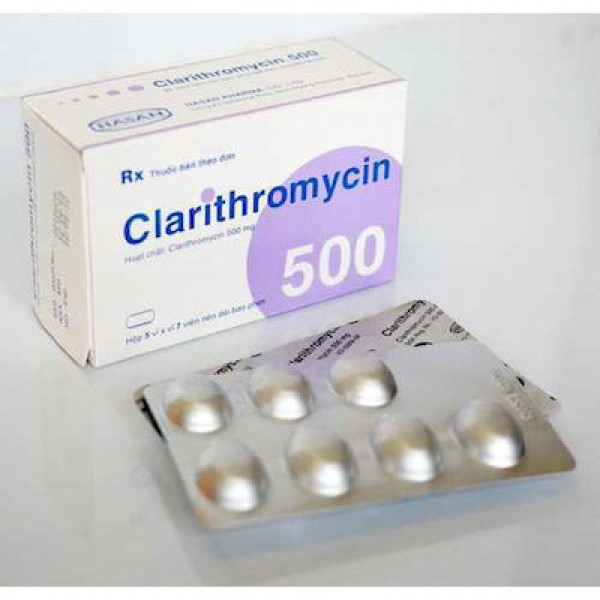 A box and a blister of Biaxin Generic 500mg Pill - Clarithromycin