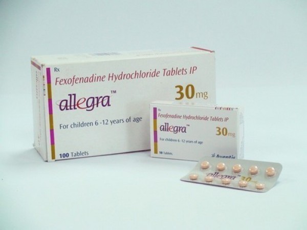 Two boxes and a blister of Fexofenadine 30mg Pills 