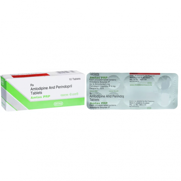 Amlodipine (5mg) + Perindopril erbumine (4mg) Pill