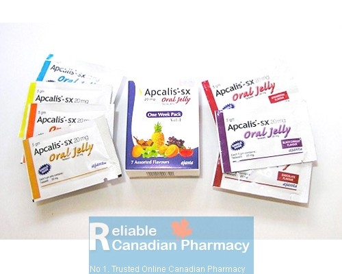 Sachets of generic Cialis oral jelly 20mg