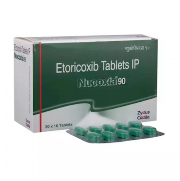 Box of generic Etoricoxib 90mg tablet