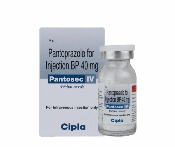 A Bottle of Pantoprazole (40mg) Injection. 